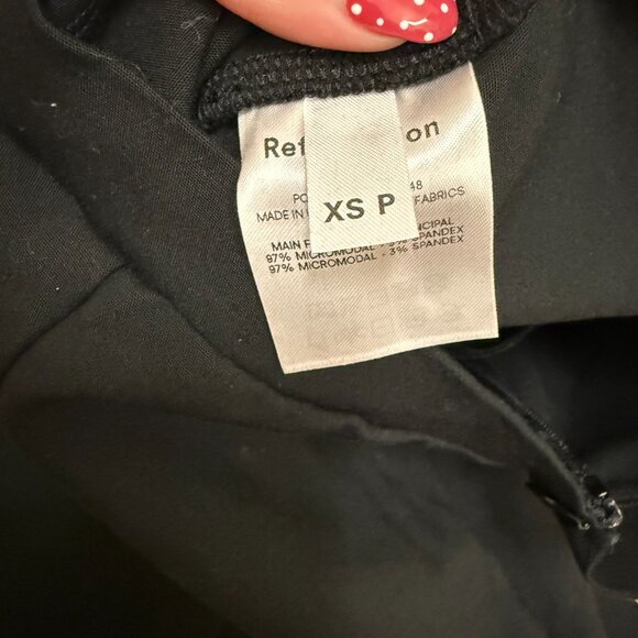 Reformation Stretch Pant Black Women Size XS - Picture 4 of 7